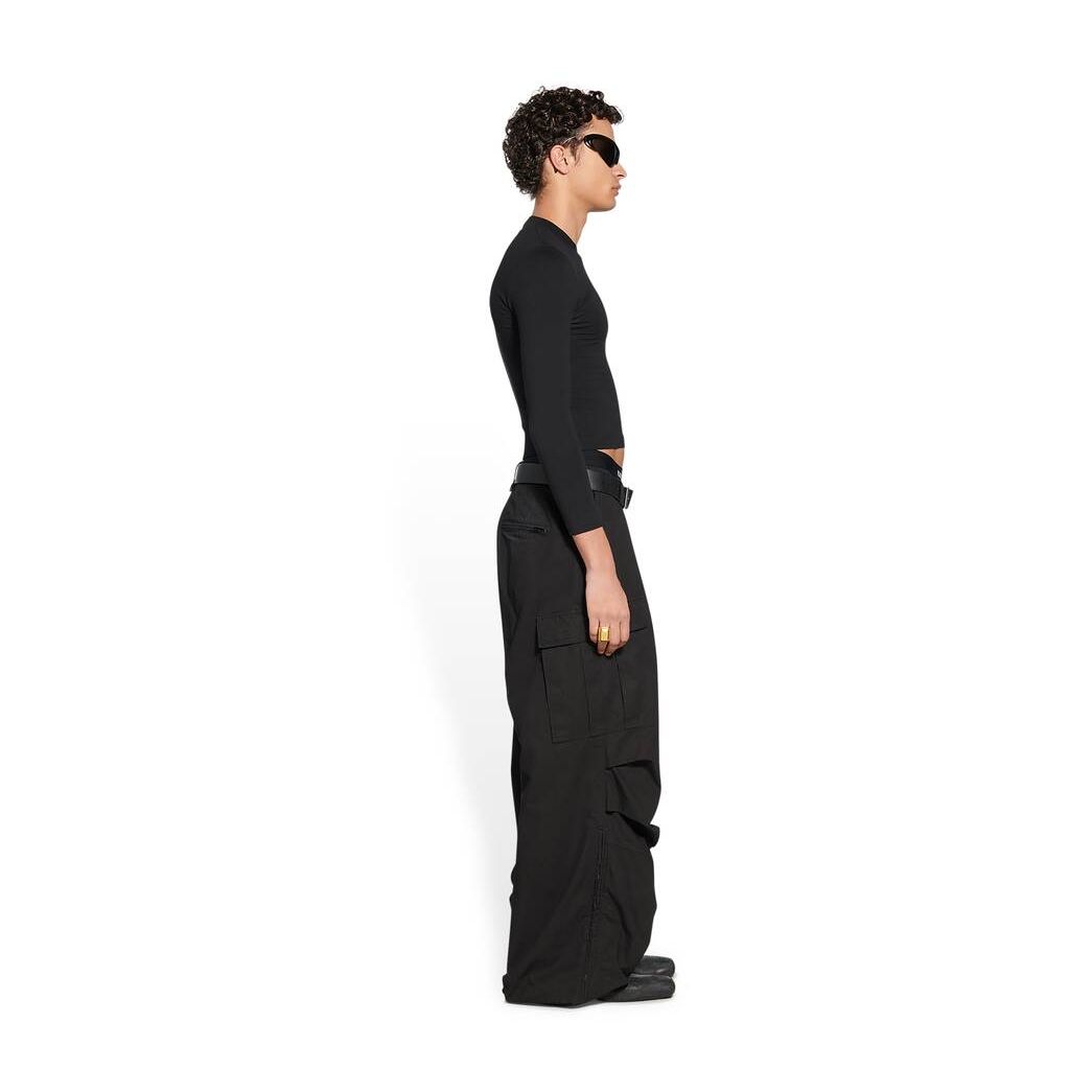 Men's Balenciaga Pulled Cargo Pants Black | 9457WEZVC