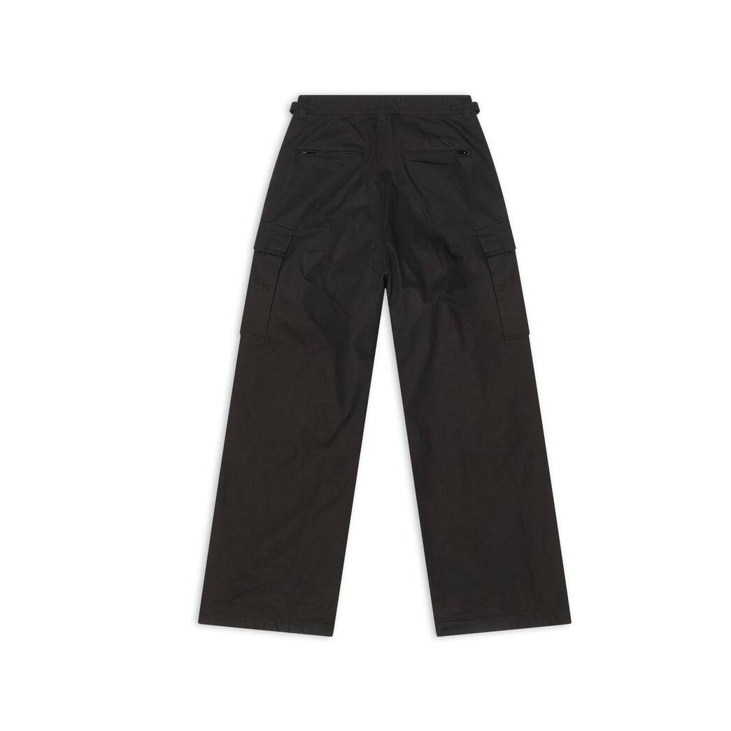 Men's Balenciaga Pulled Cargo Pants Black | 9457WEZVC