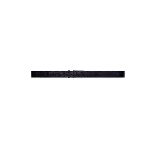 Men's Balenciaga Rectangle Buckle Belts Black | 6078WSQLT