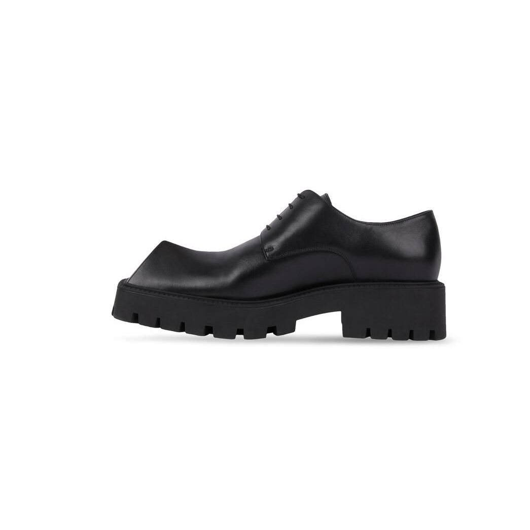 Men's Balenciaga Rhino Derby Boots Black | 9321HWNYU