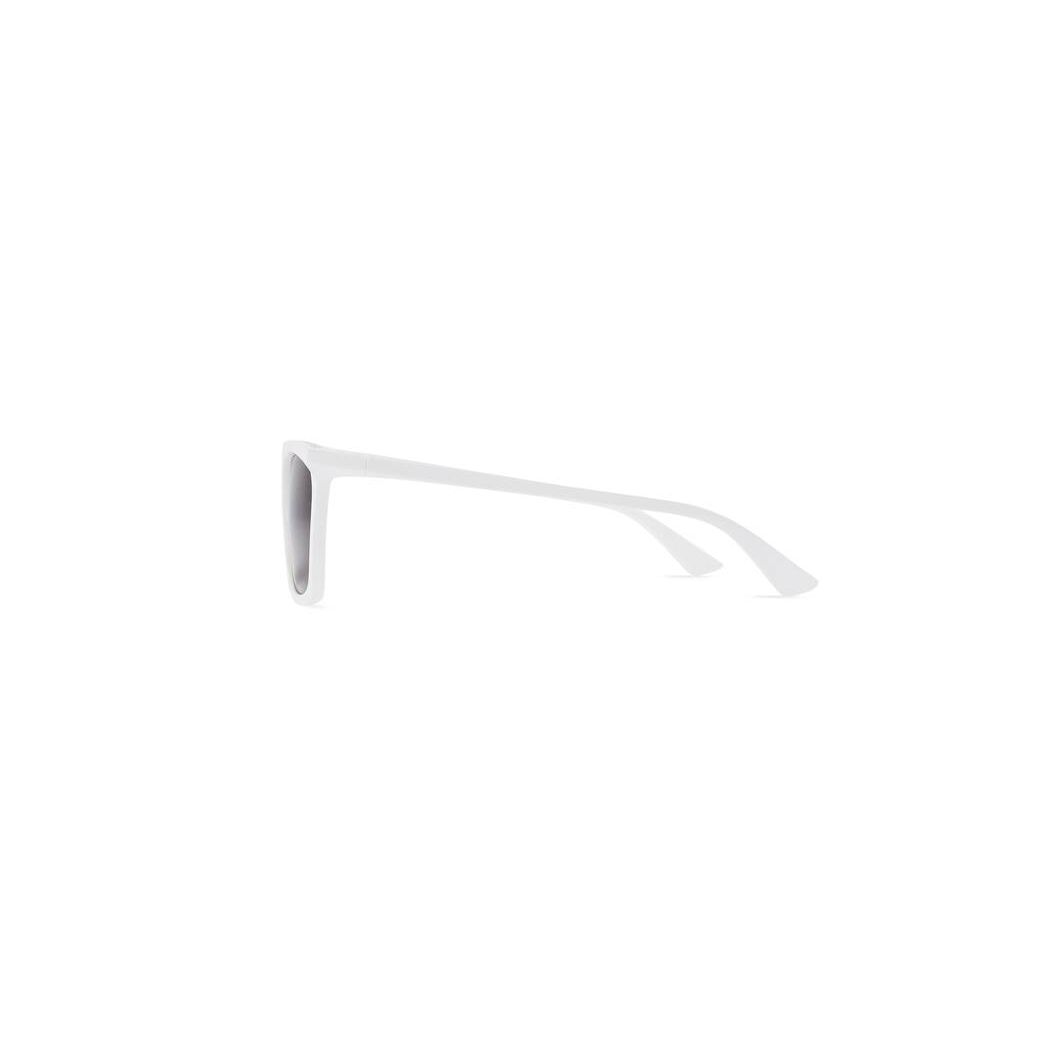 Men's Balenciaga Rim Rectangle Adjusted Fit Sunglasses White | 1859KLWHU