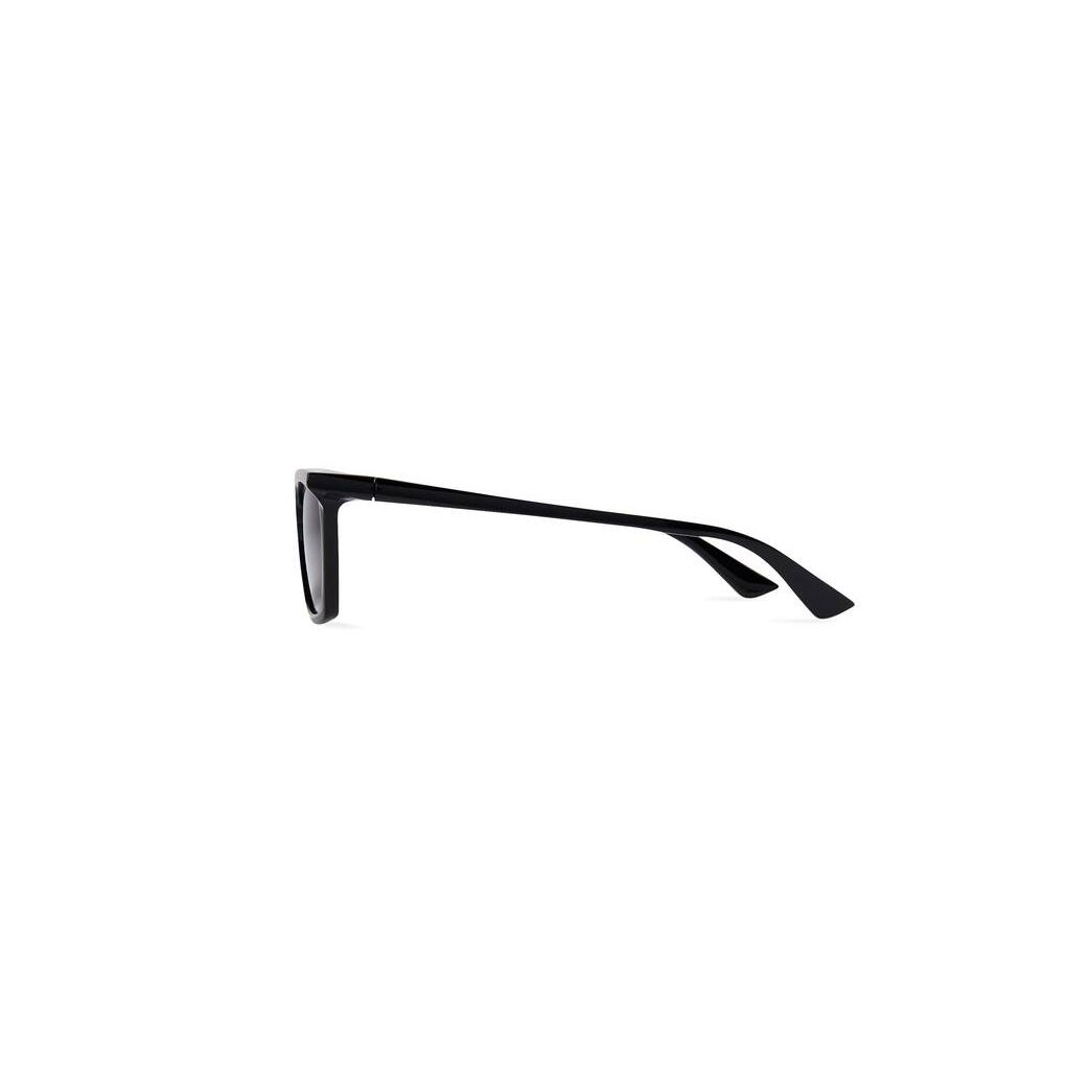 Men's Balenciaga Rim Rectangle Sunglasses Black | 0417YXHBV