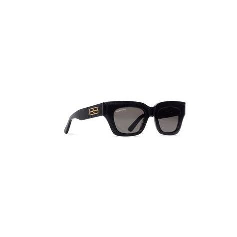 Men's Balenciaga Rive Gauche D-frame Sunglasses Black | 1347OCQKJ