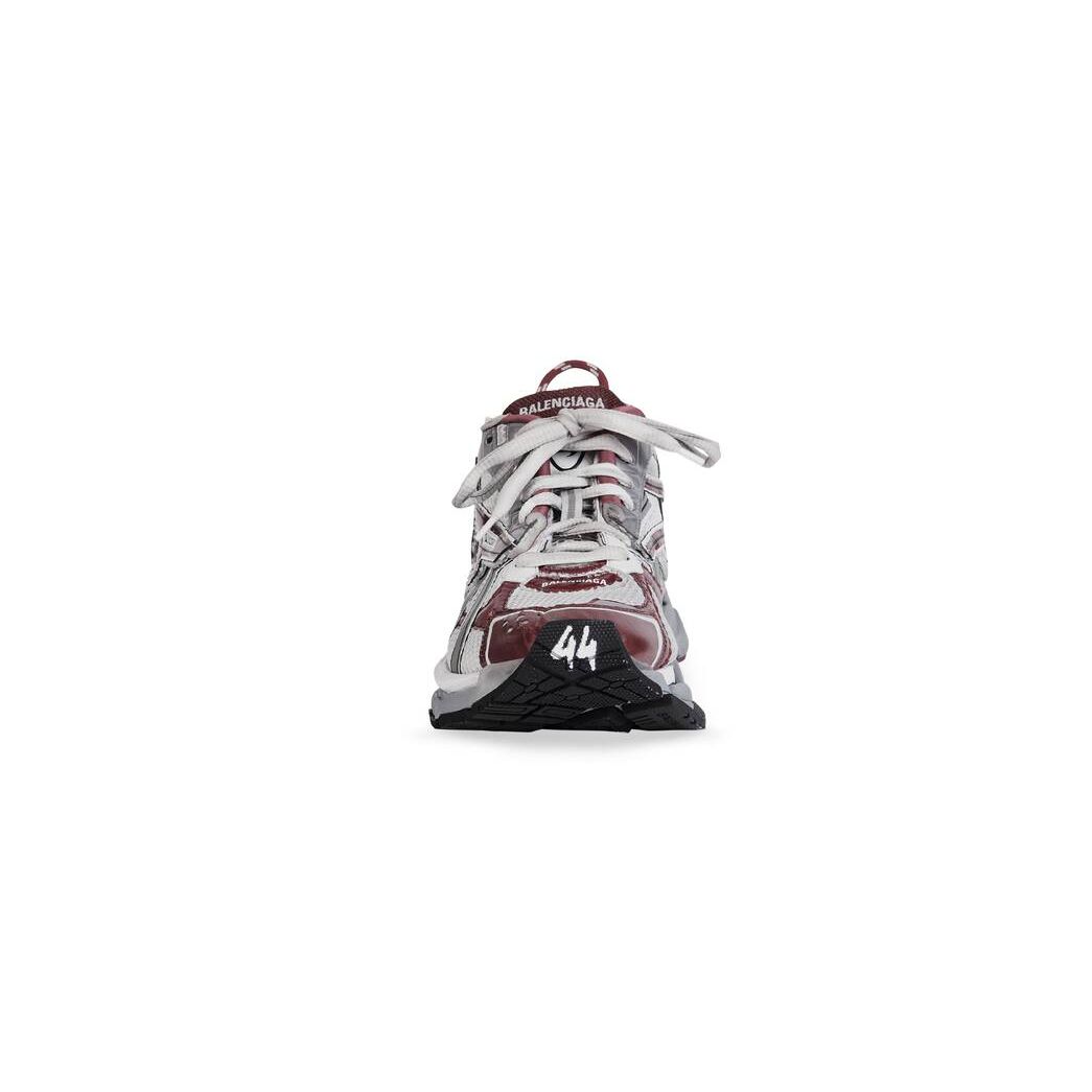 Men's Balenciaga Runner Sneakers Burgundy | 2948RDHKW