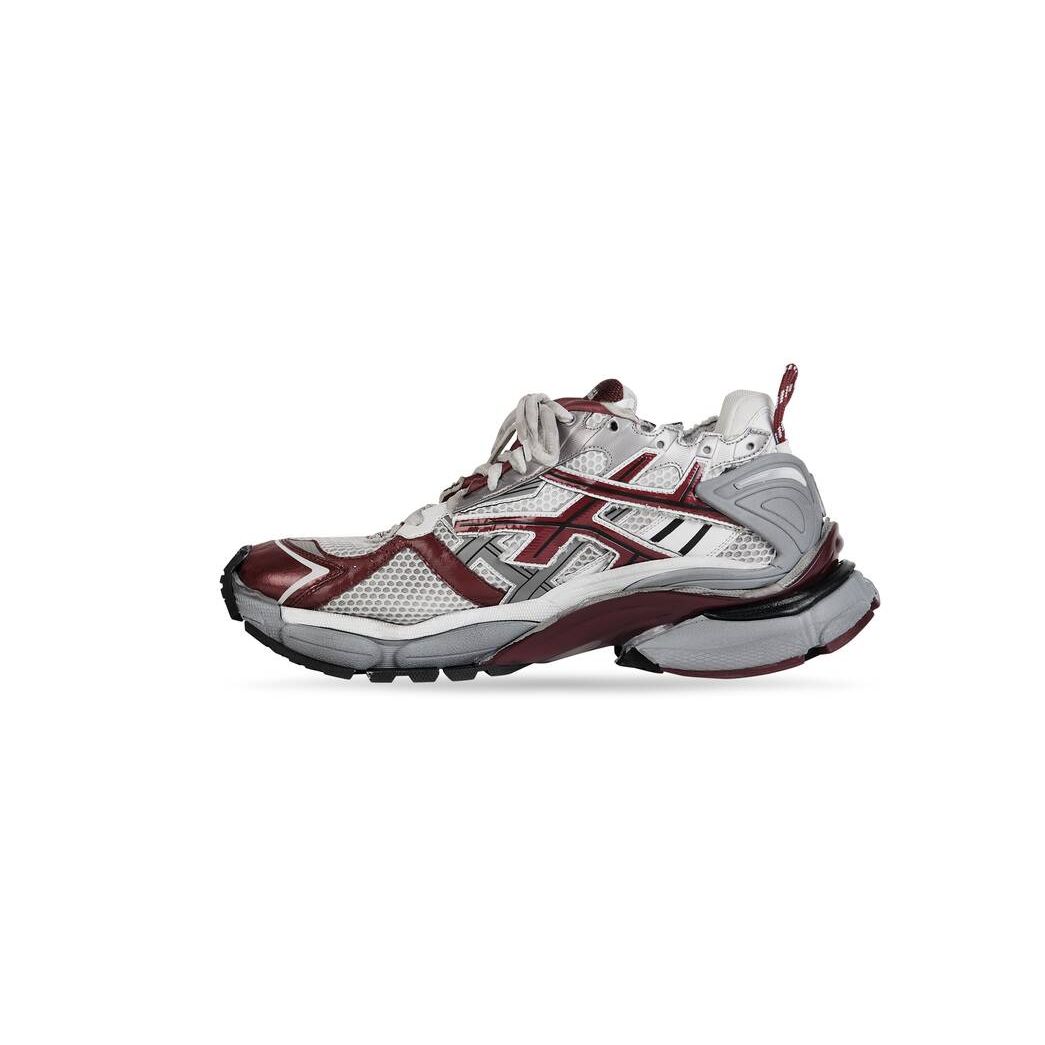 Men's Balenciaga Runner Sneakers Burgundy | 2948RDHKW