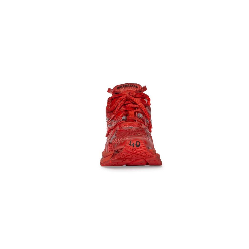 Men's Balenciaga Runner Sneakers Red | 9712WAEZD