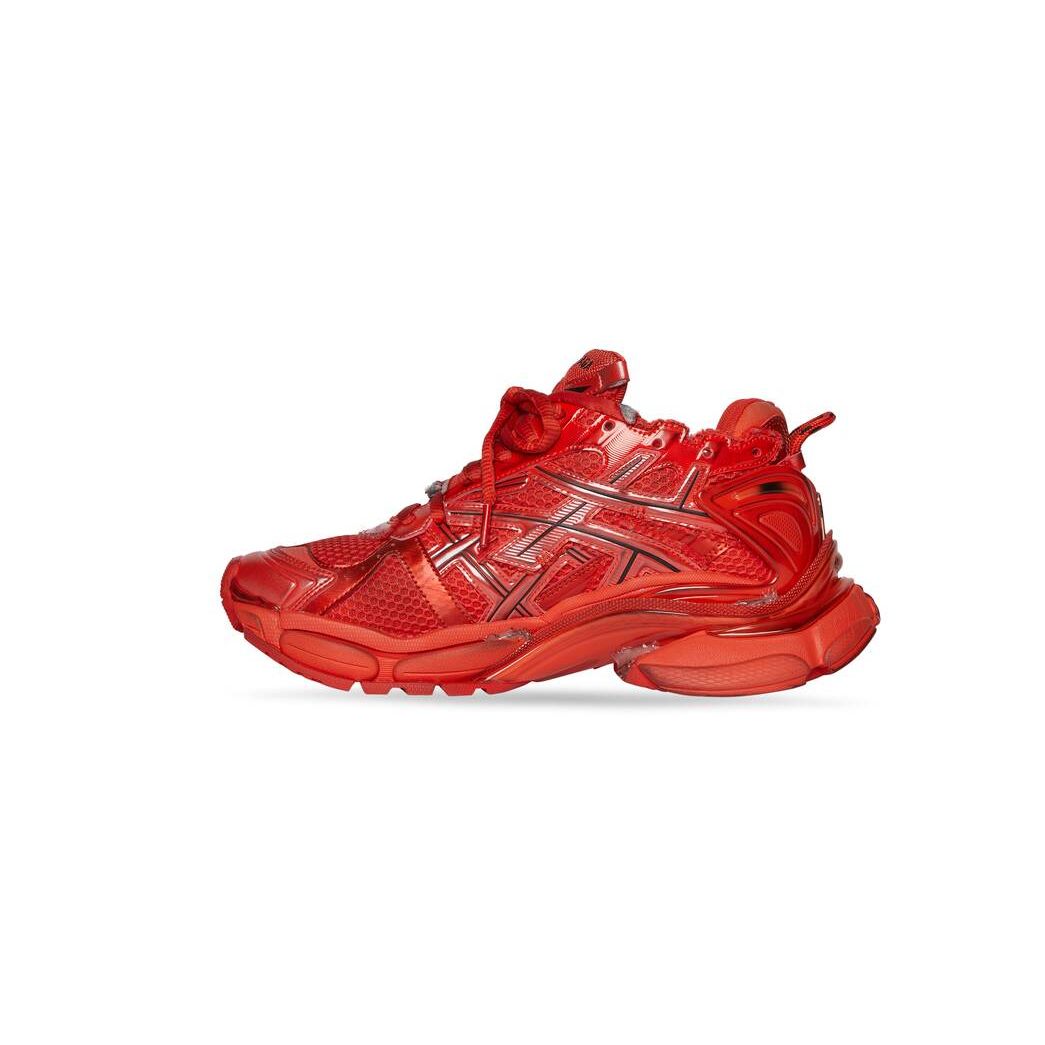 Men's Balenciaga Runner Sneakers Red | 9712WAEZD