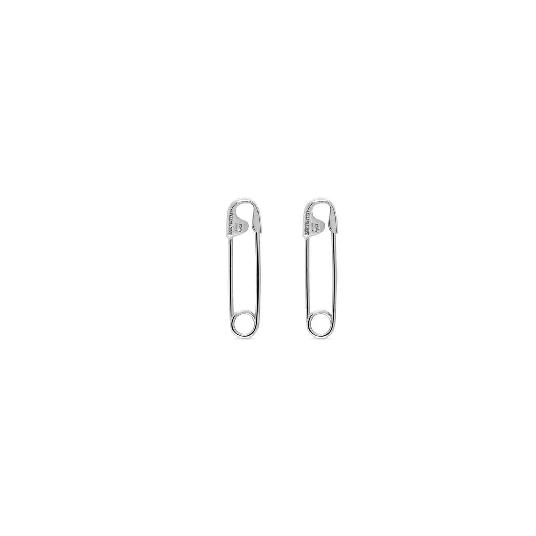 Men's Balenciaga Safe Xs Earrings Jewelry Silver | 9186LHGAI