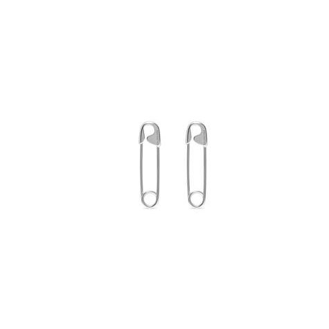 Men's Balenciaga Safe Xs Earrings Jewelry Silver | 9186LHGAI