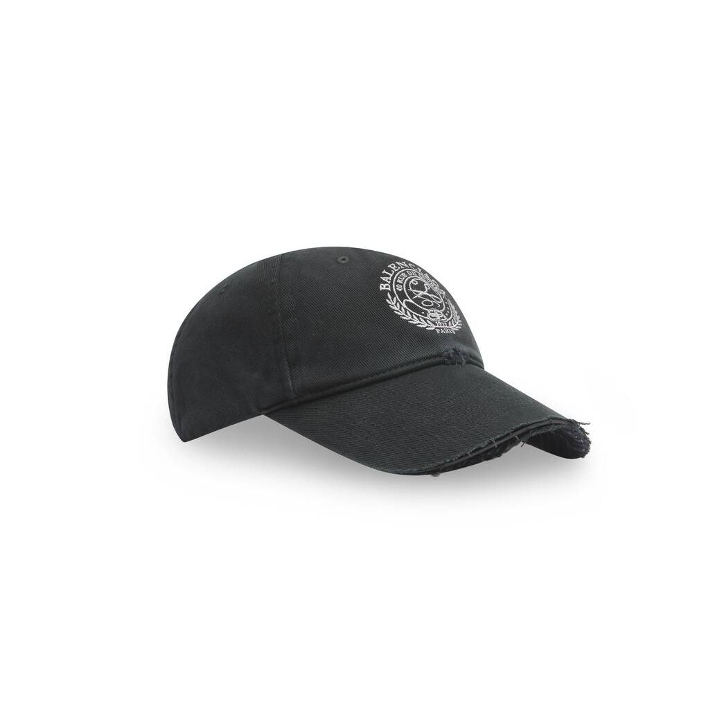 Men's Balenciaga Scissors Crest Caps Black | 4725FZTRU