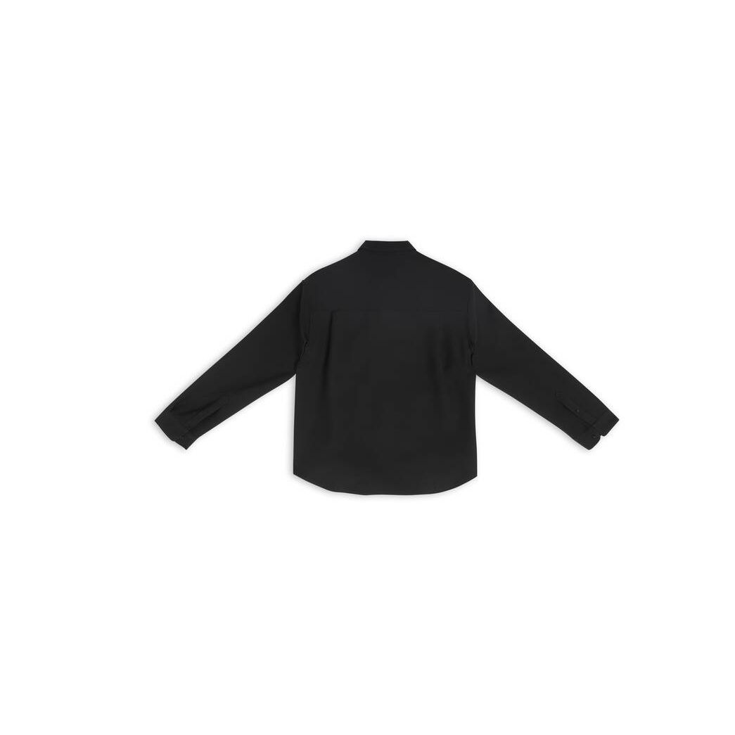 Men's Balenciaga Shirt Jackets Black | 9671LIUAD