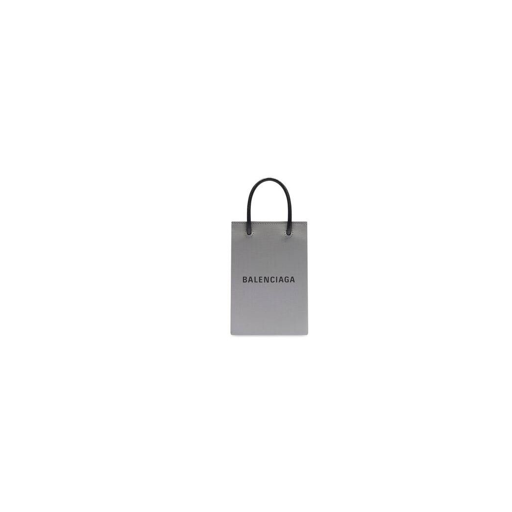 Men's Balenciaga Shopping Mini Bag Grey | 8719UJZDW