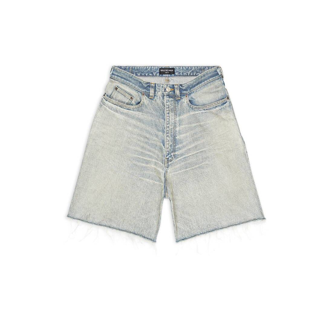 Men's Balenciaga Skater Shorts Pants Light Blue | 2376AWFYX