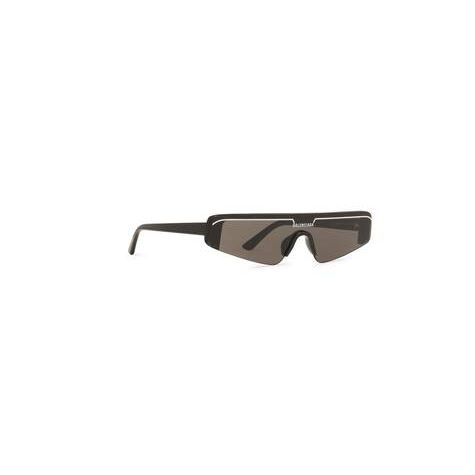 Men's Balenciaga Ski Rectangle Sunglasses Black | 9143VHJEL