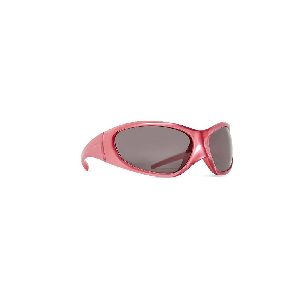 Men's Balenciaga Skin Xxl Cat Sunglasses Pink | 3021JNVAE