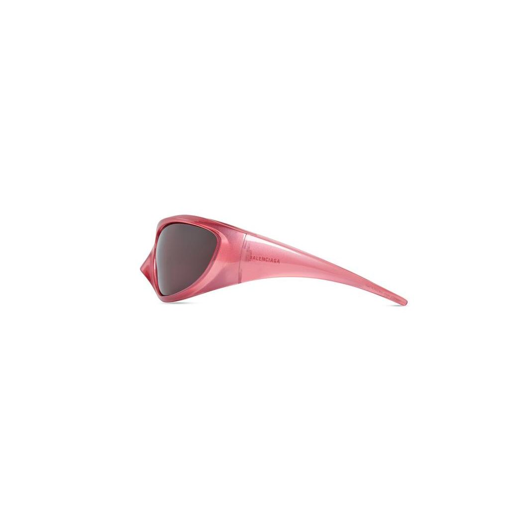 Men's Balenciaga Skin Xxl Cat Sunglasses Pink | 3021JNVAE