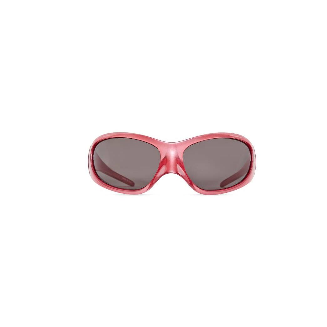 Men\'s Balenciaga Skin Xxl Cat Sunglasses Pink | 3021JNVAE