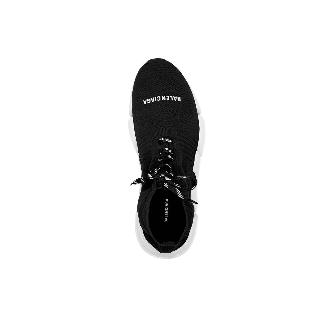 Men's Balenciaga Speed 2.0 Lace-up Sneakers Black / White | 1084PAWHV