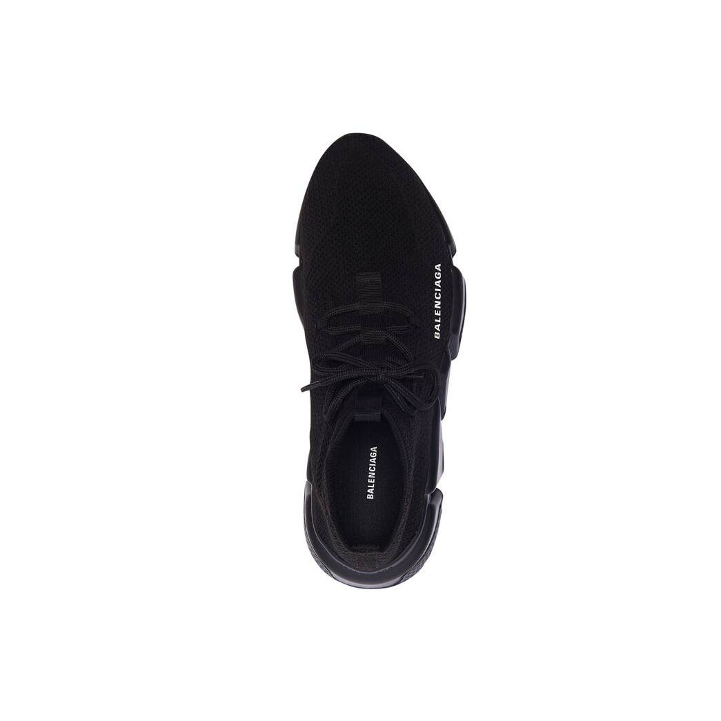 Men's Balenciaga Speed Lace-up Sneakers Black | 5098QVICM