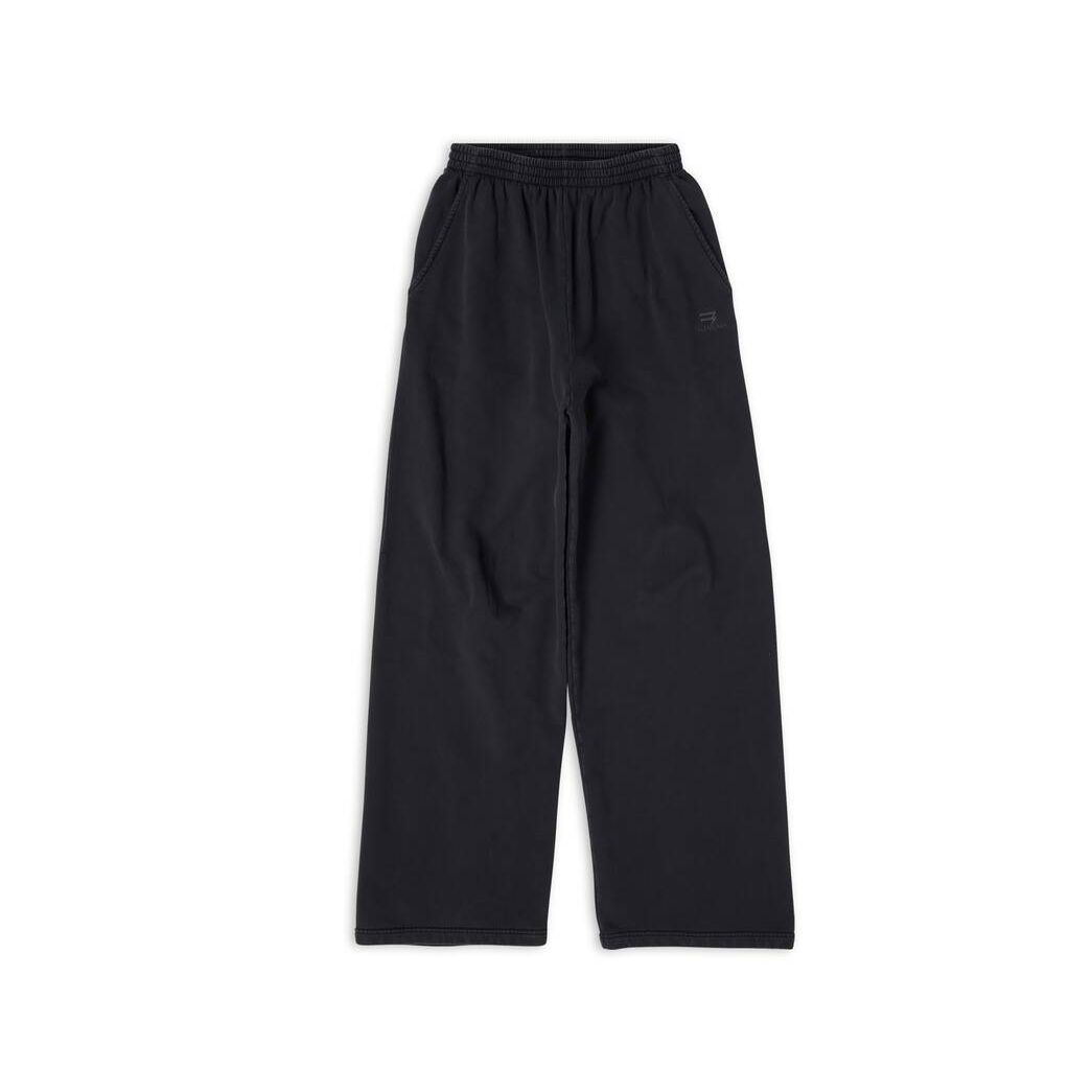 Men's Balenciaga Sporty B Baggy Sweatpants Pants Black | 9076XKSOA