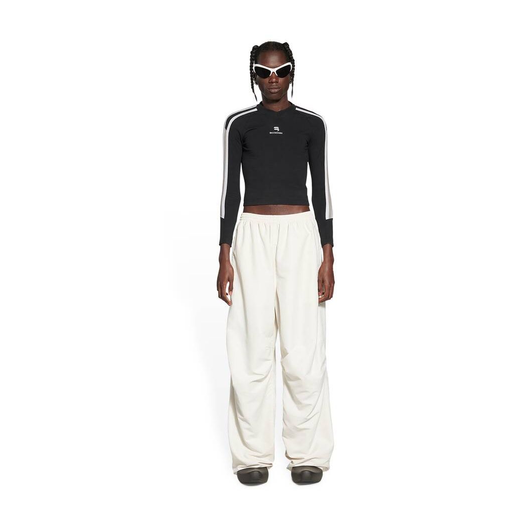 Men\'s Balenciaga Sporty B Oversized Tracksuit Pants White | 1802SJBEX