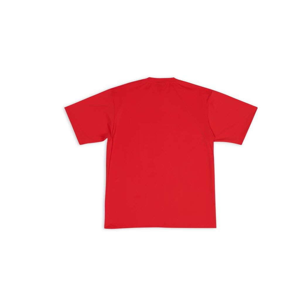 Men's Balenciaga Sporty B Swim T Shirts Red | 3865WNUKF