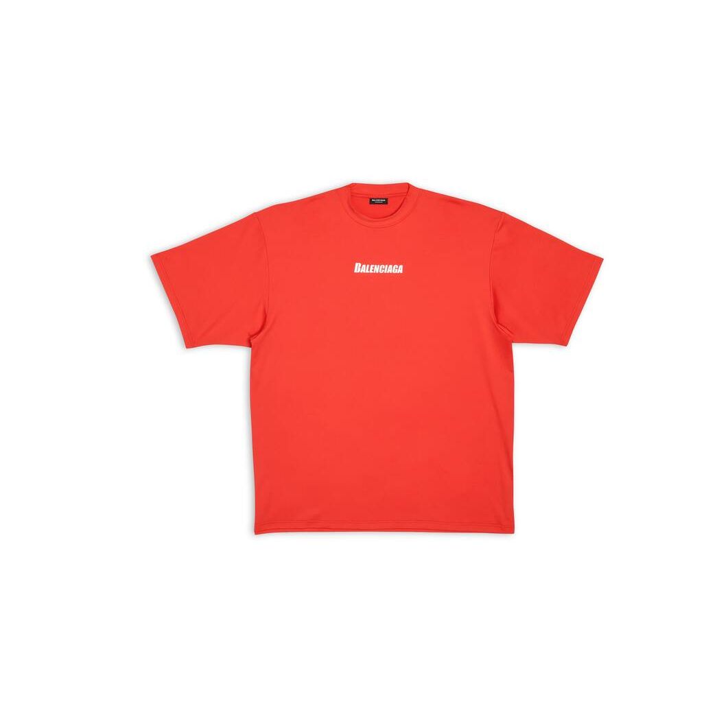 Men's Balenciaga Swim T Shirts Red | 4685USMVT