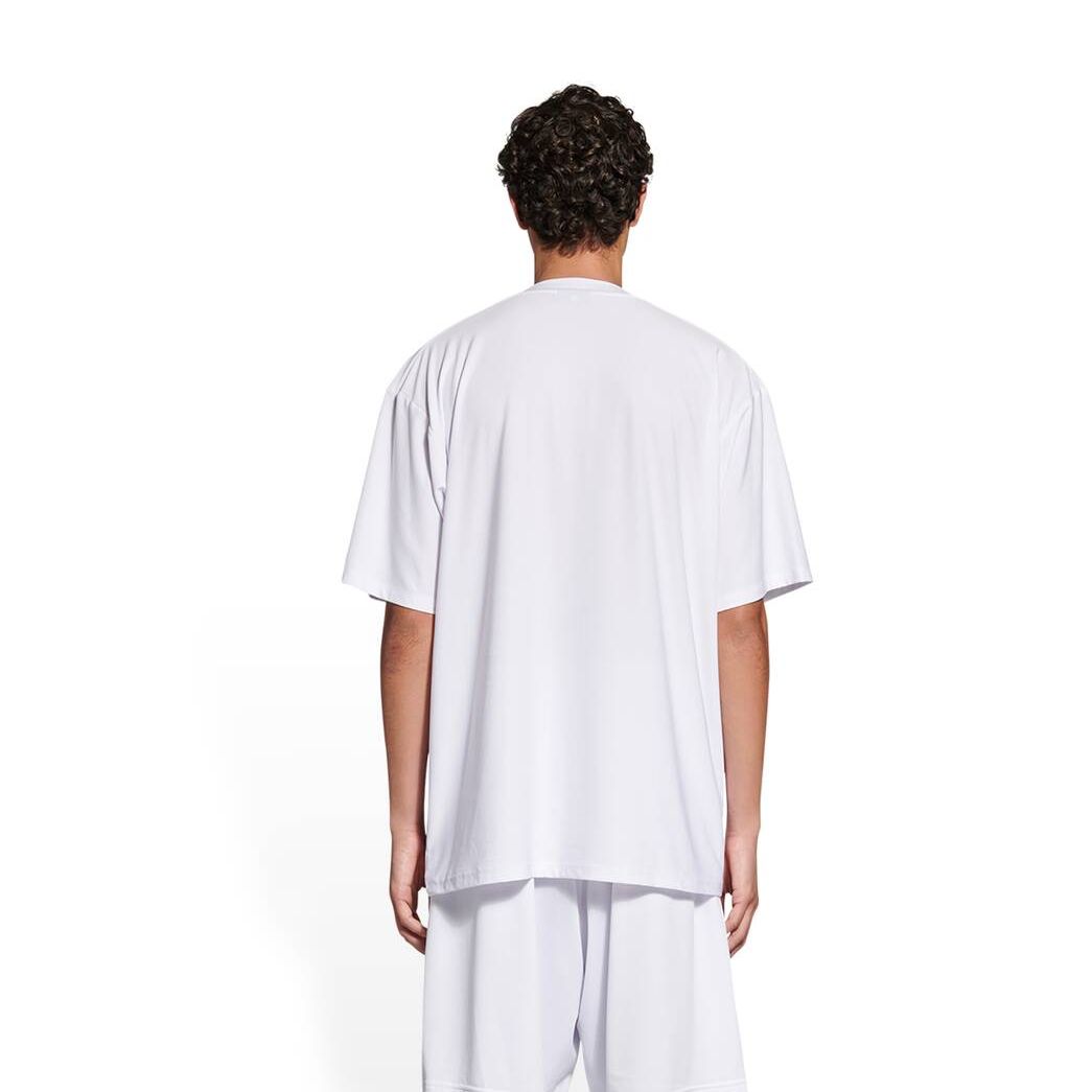 Men's Balenciaga Swim T Shirts White | 2385NIKGC