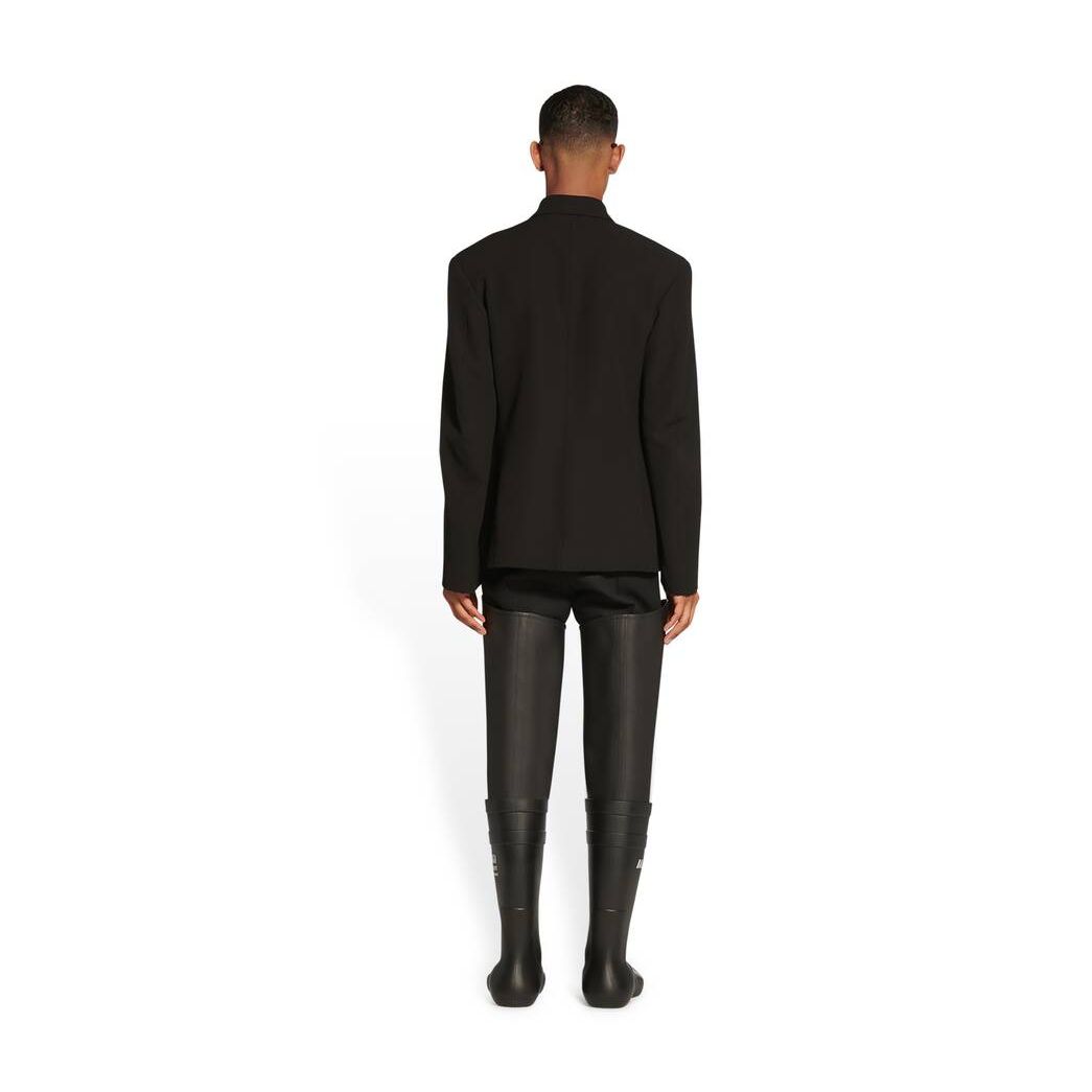 Men's Balenciaga Tailored Peacoat Jackets Black | 8043HIPXQ