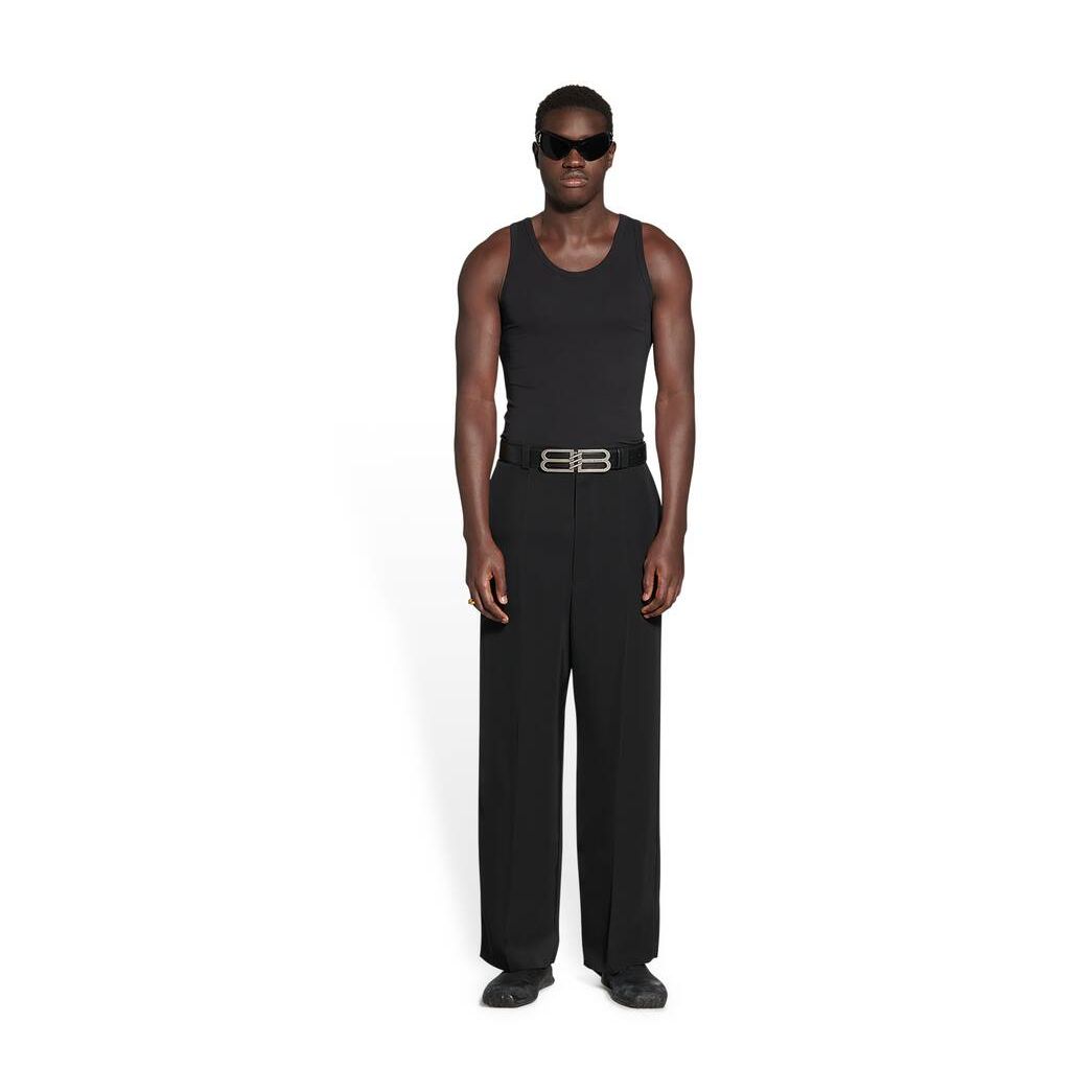 Men's Balenciaga Tank Top Shirts Black | 1623YZLIR