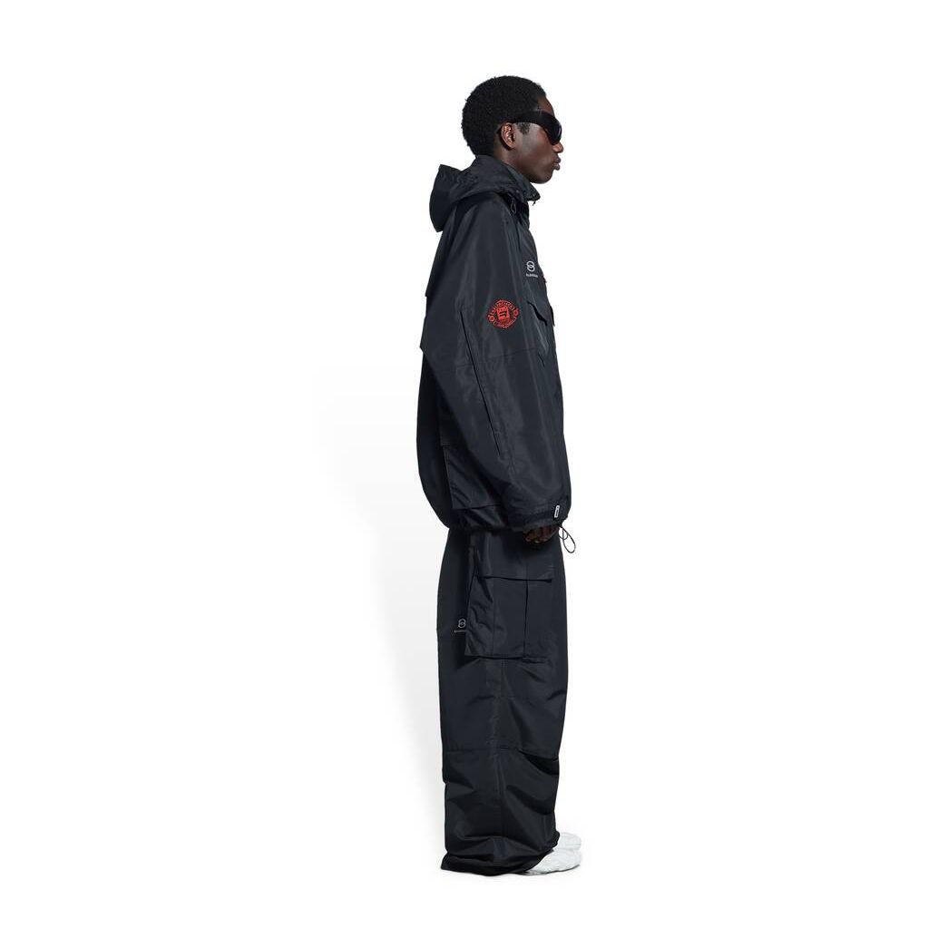 Men's Balenciaga Technical Parka Jackets Black | 3091HDFBM