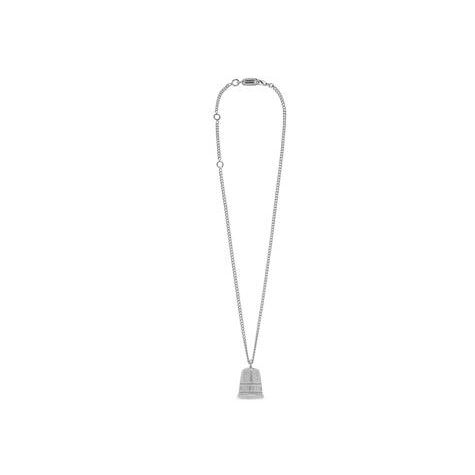 Men's Balenciaga Thimble Necklace Jewelry Silver | 4295DPZEI