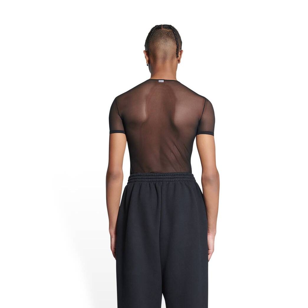 Men's Balenciaga Tight T Shirts Black | 7816UECGM