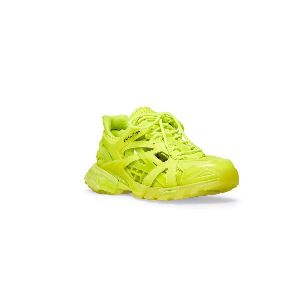 Men's Balenciaga Track.2 Clear Sole Sneakers Yellow | 1843AHXBK