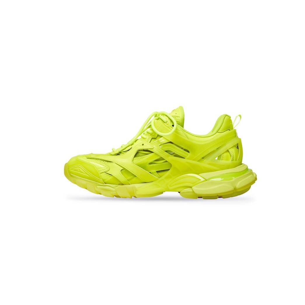 Men's Balenciaga Track.2 Clear Sole Sneakers Yellow | 1843AHXBK