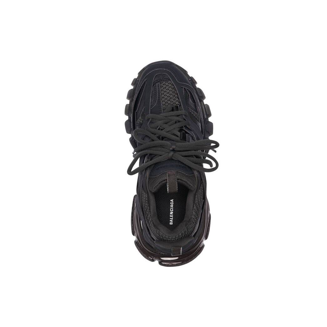 Men's Balenciaga Track Clear Sole Sneakers Black | 4932NGIZH