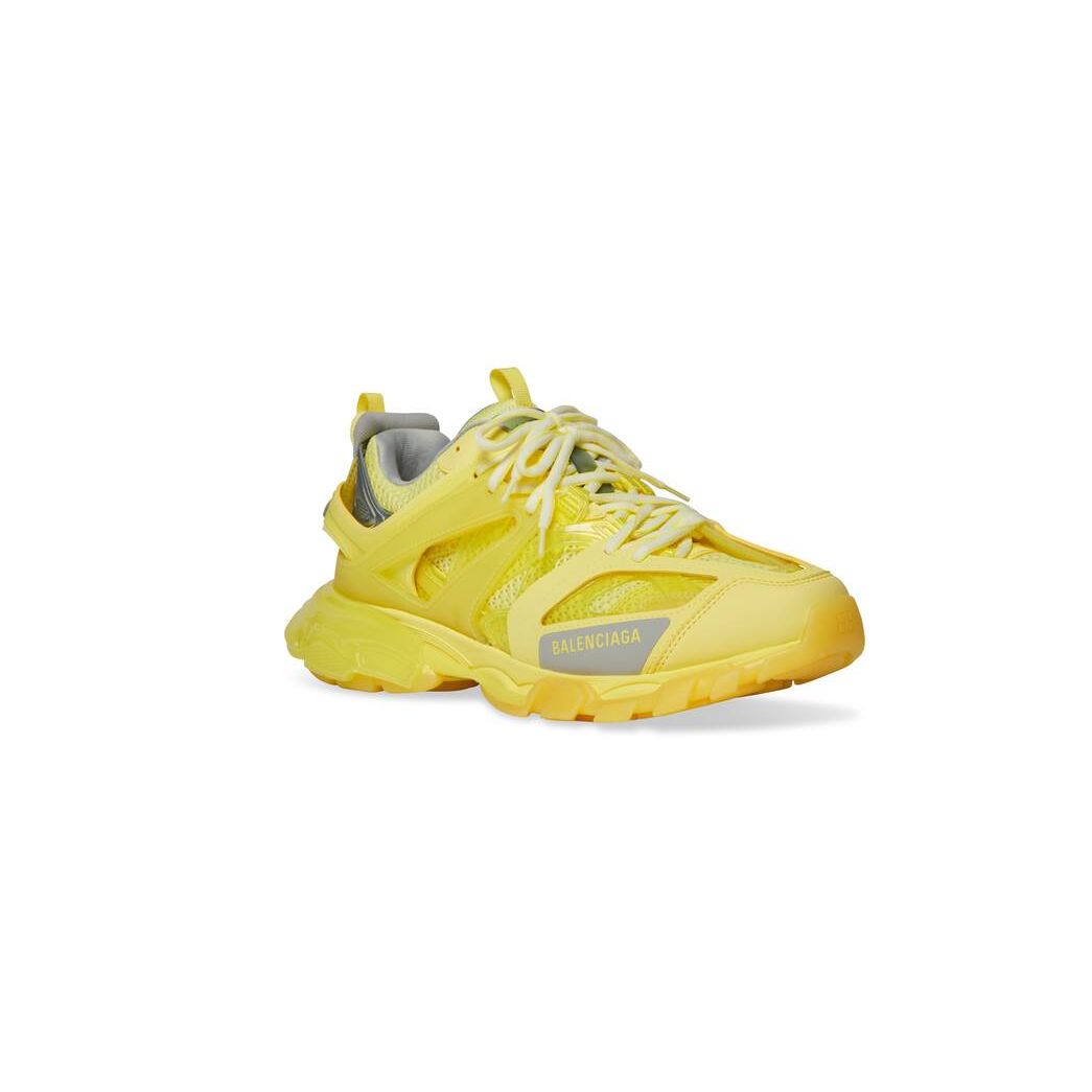 Men's Balenciaga Track Clear Sole Sneakers Yellow | 5690AMQIB