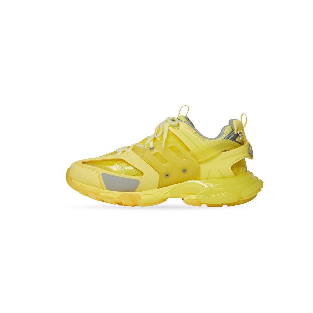 Men's Balenciaga Track Clear Sole Sneakers Yellow | 5690AMQIB