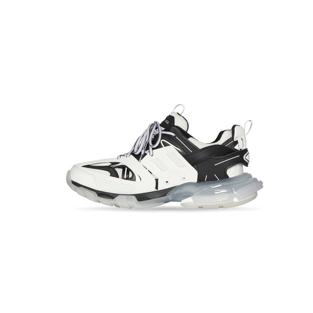 Men's Balenciaga Track Clear Sole Sneakers White | 5873CFUAW