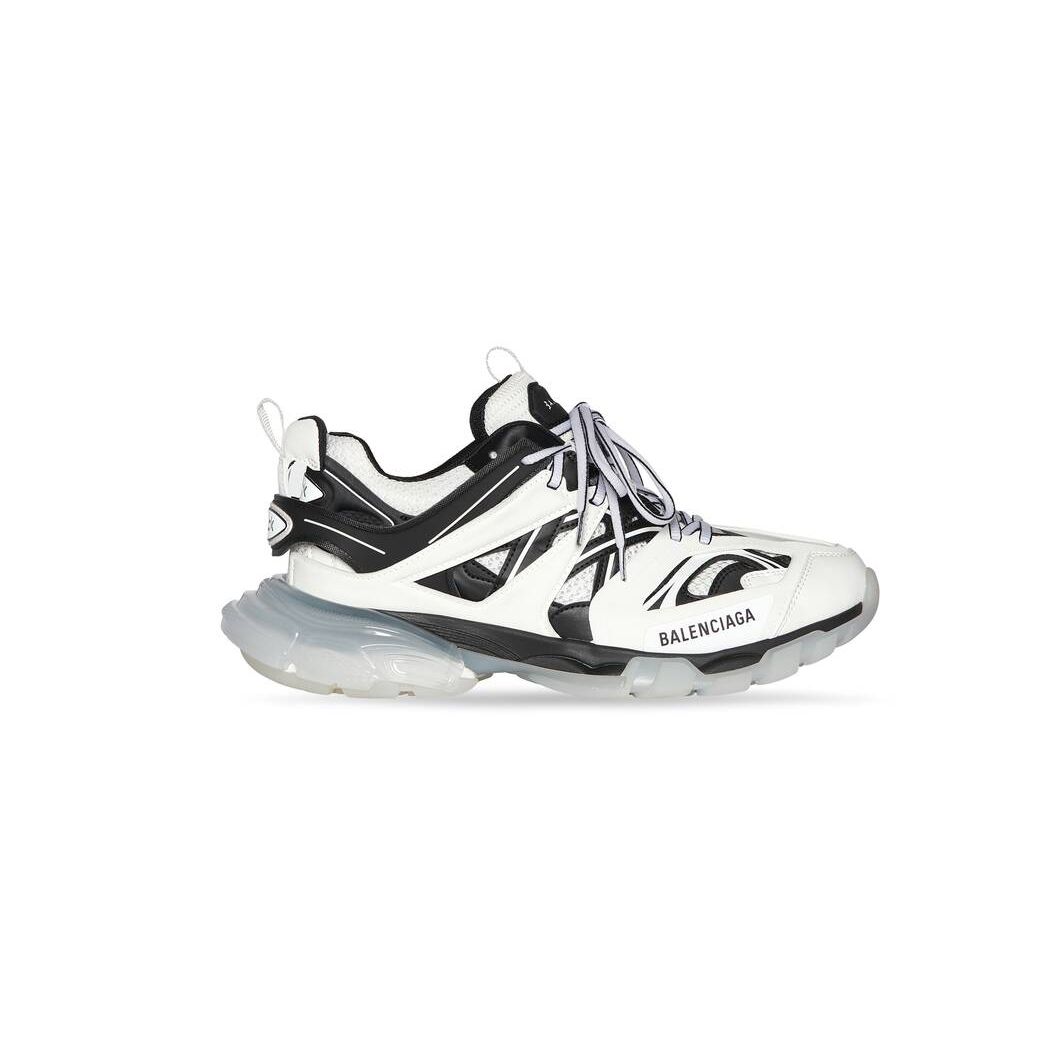 Men\'s Balenciaga Track Clear Sole Sneakers White | 5873CFUAW