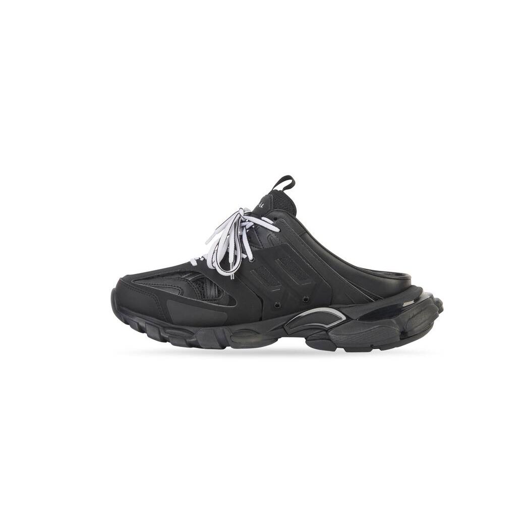 Men's Balenciaga Track Mule Sandals Black | 3604JTEFR