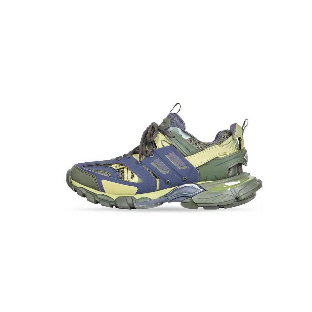 Men's Balenciaga Track Sneakers Green | 9843NZFEU