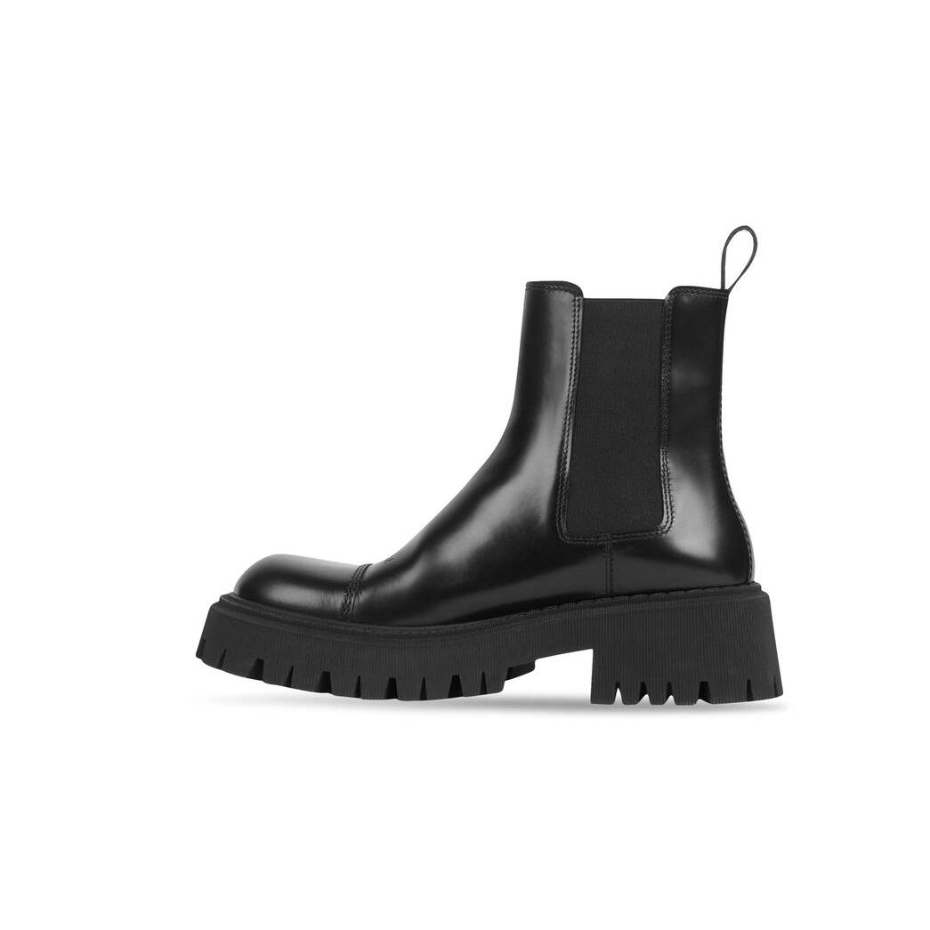 Men's Balenciaga Tractor 20mm Boots Black | 7103NCZWG