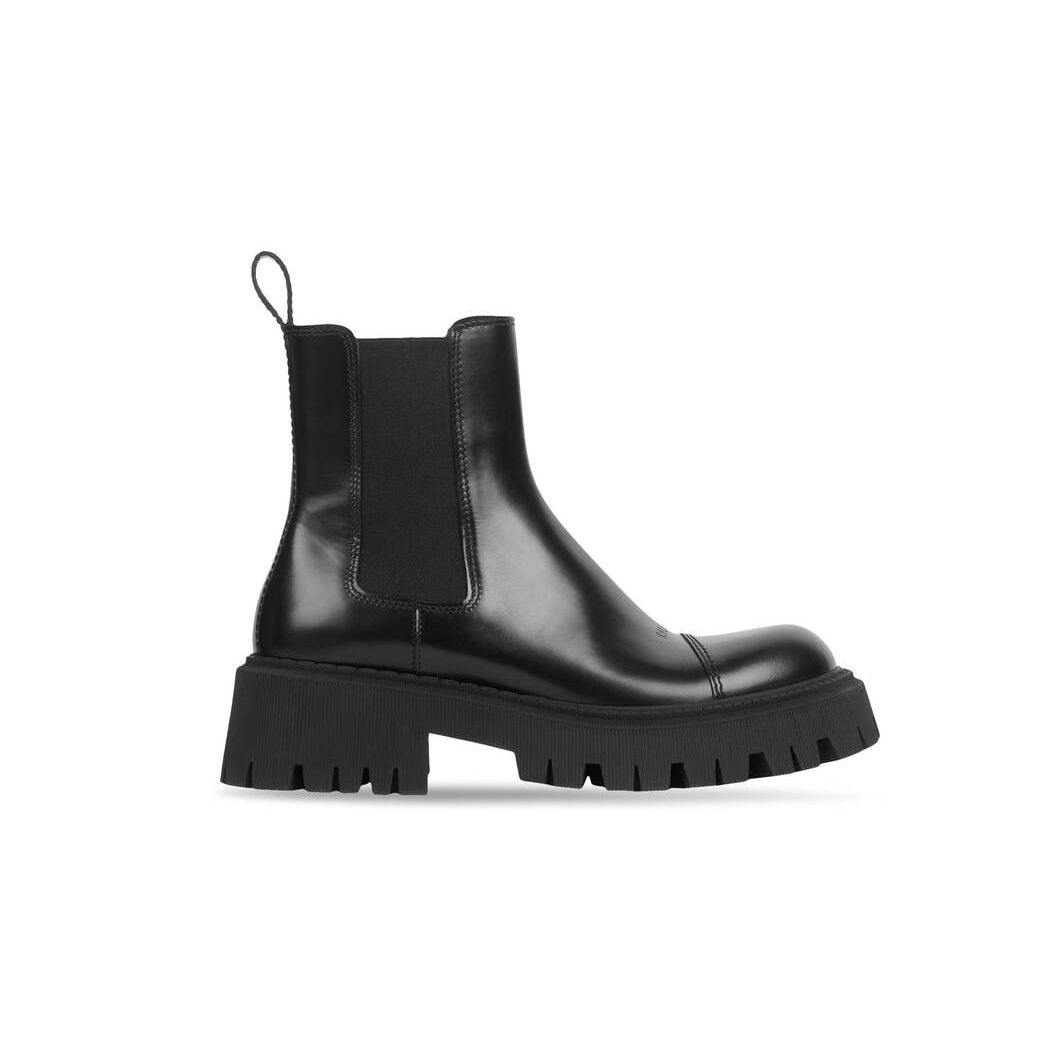 Men\'s Balenciaga Tractor 20mm Boots Black | 7103NCZWG