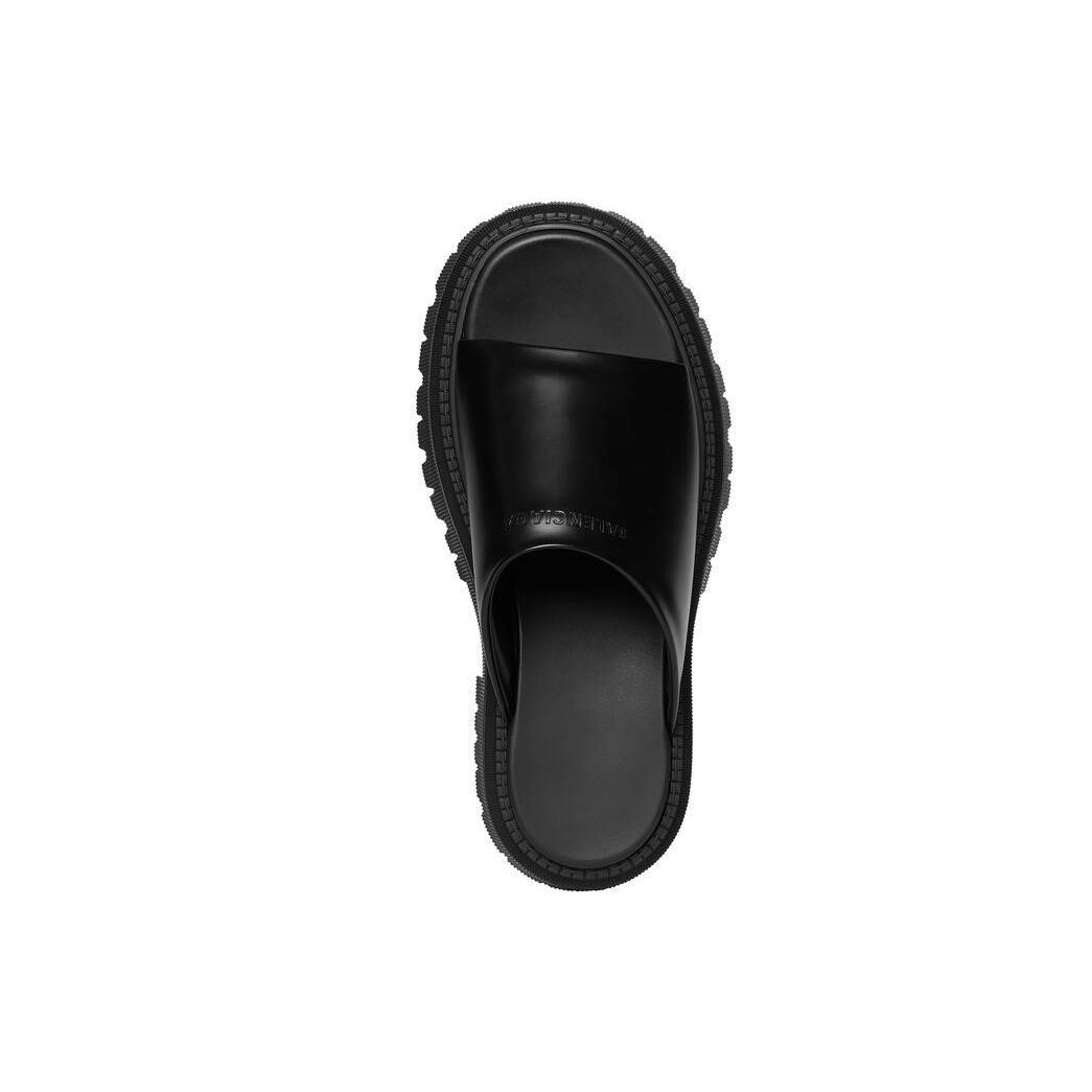 Men's Balenciaga Tractor 40mm Sandals Black | 9761BULYF