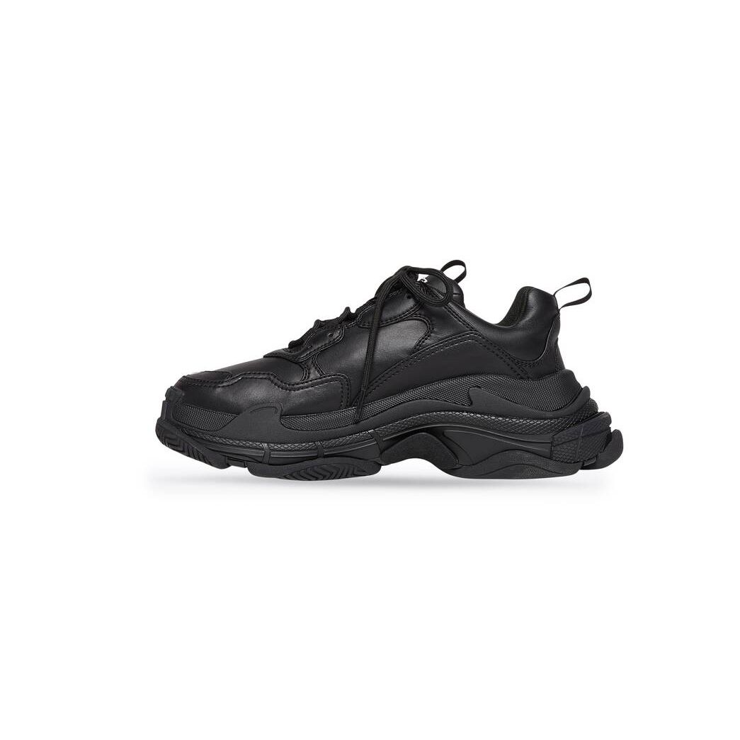 Men's Balenciaga Triple S Sneakers Black | 7013RQAMX