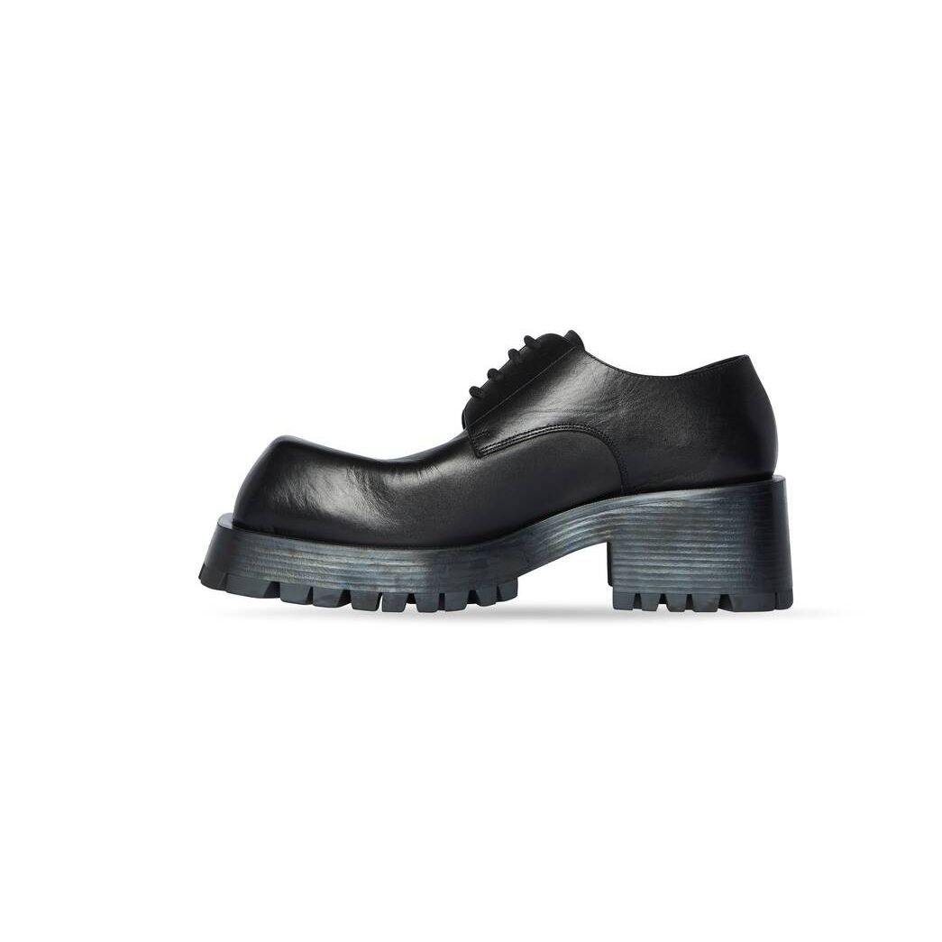 Men's Balenciaga Trooper Derby Boots Black | 7258DTGXH