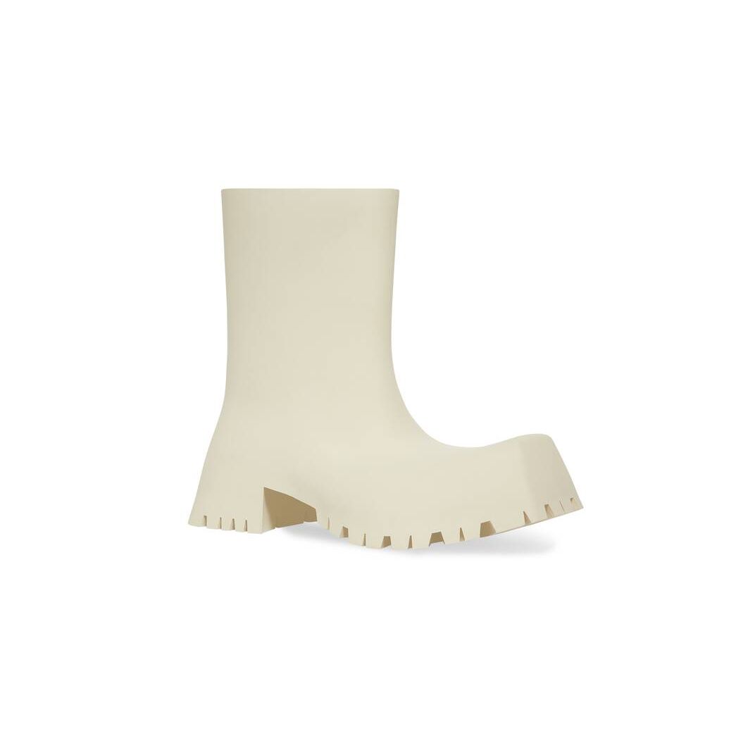 Men's Balenciaga Trooper Rubber Boots Beige | 1803CGLYQ