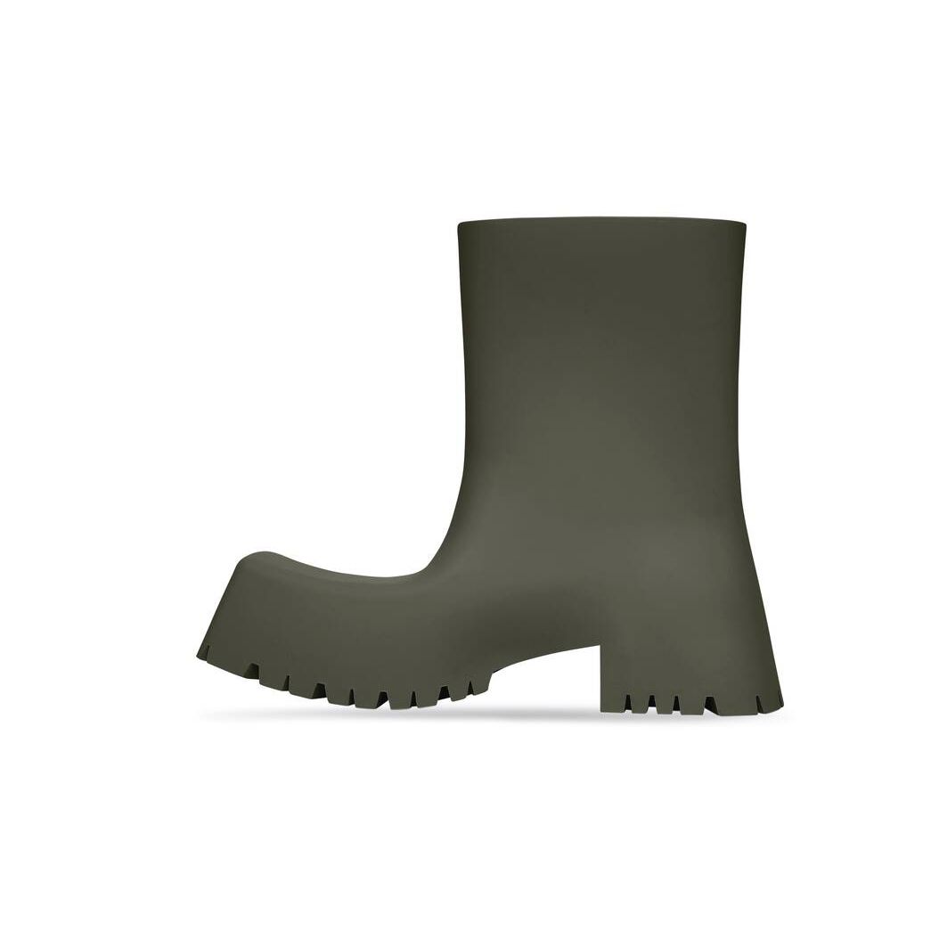 Men's Balenciaga Trooper Rubber Boots Green | 0489AEHBO