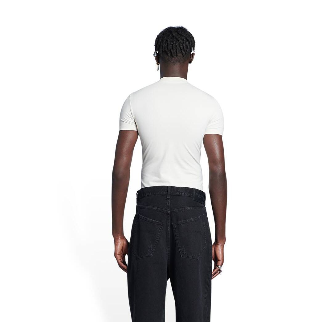 Men's Balenciaga Unity Stretch Top T Shirts White | 2586CIDTQ